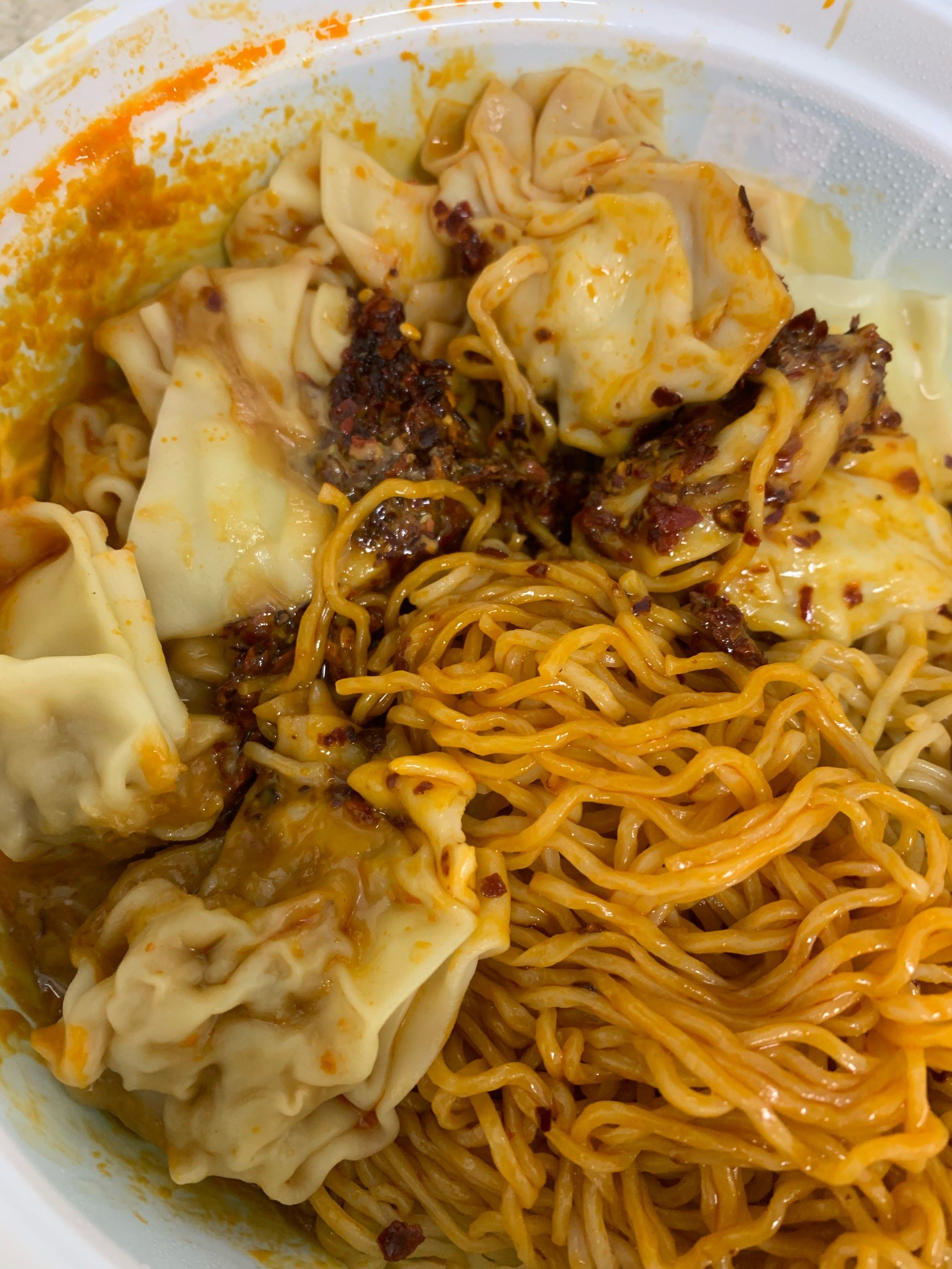 袁记云饺的干拌云吞面