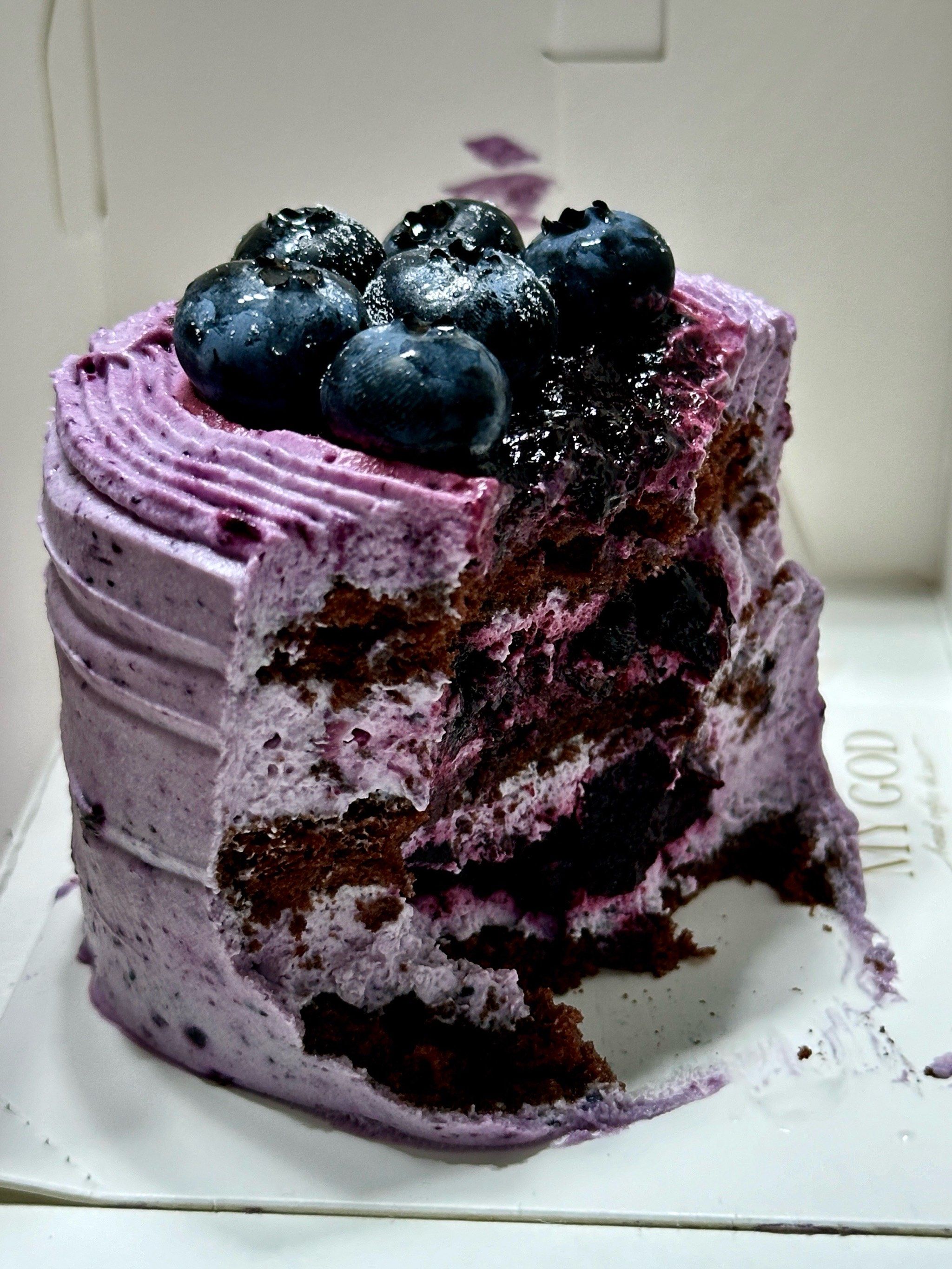 每日甜品90蓝莓蛋糕