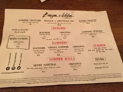 菜单-Burger & Lobster(Dean Street)