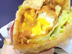 -小红车炸蛋葱油饼