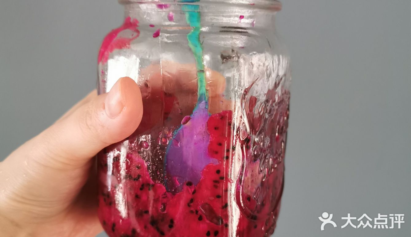 火龙果脏脏茶 美容养颜夏日爽饮