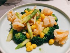 芦笋银杏炒虾球-北平盛世·新京菜·北京烤鸭(劲松·双井店)