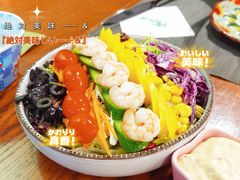 健康黄桃大虾沙拉-摇滚披萨(长春街店)