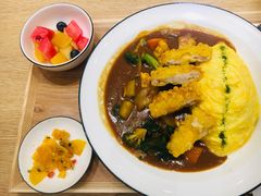 炸虾排咖喱蛋包饭-池奈·咖喱蛋包饭(熙地港店)
