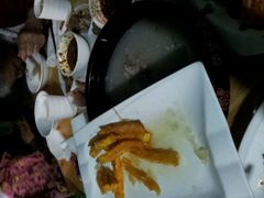 被吃完的清汤猪脚和拔丝红薯-龙翔小猪脚(龙头街店)