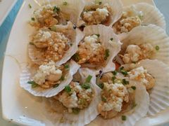 蒜蓉蒸大扇贝-海天一色海景自助餐厅(西港花园店)