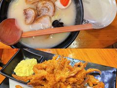 炸鱿鱼脚-百步拉面