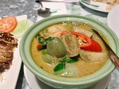 绿咖喱虾-香蕉叶餐厅(是隆店)