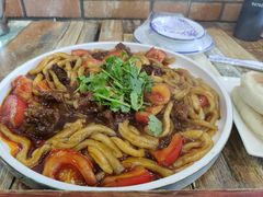 番茄牛肉面疙瘩-八张桌子(老店)