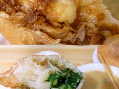 素韭菜馅饼-老方子馅饼粥(台东店)
