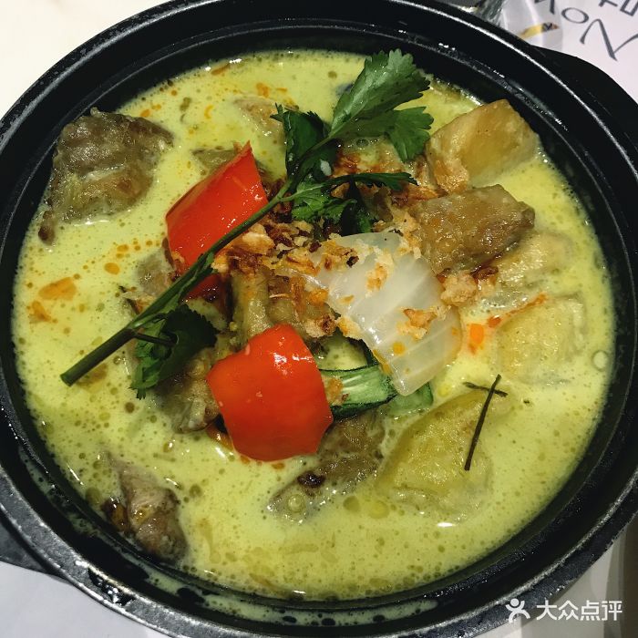 今之味南亚厨房(万菱汇店)泰式椰汁青咖喱鸡图片 - 第3张