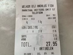 账单-Vishandel Andalus Fish