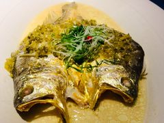 雪菜蒸野生大黄鱼-麟1929(外滩店)