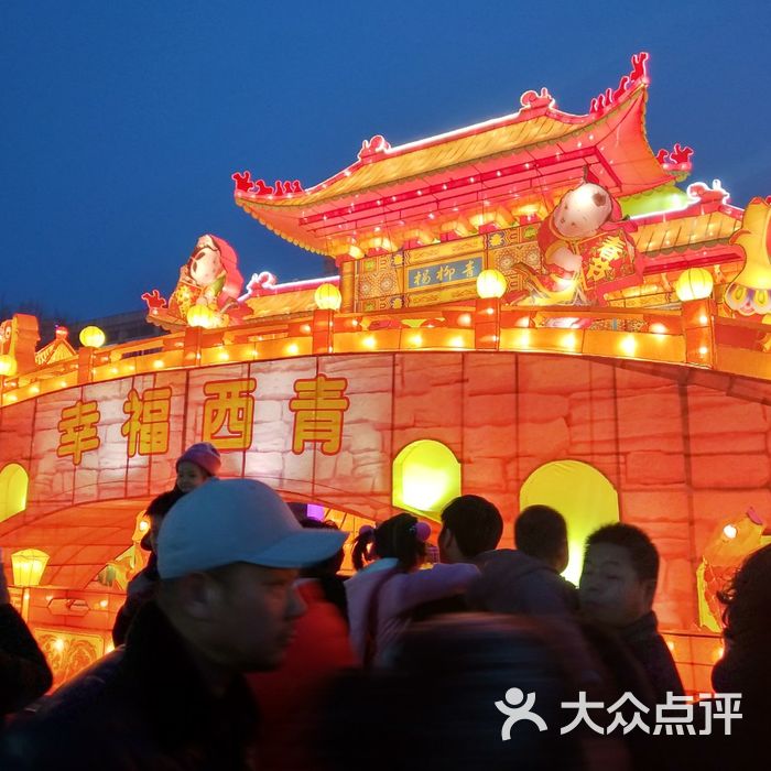 杨柳青广场夜景图片