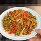 仔姜牛肉丝，香辣下饭，我妈说可以原地开店了 [亲亲]