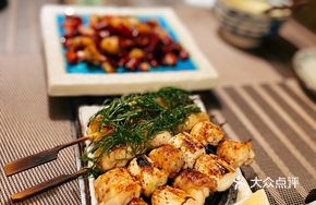 Plum and Perilla Chicken Skewers