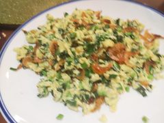 韭菜虾皮炒鸡蛋-钓台野鱼馆(钱江国际时代广场店)