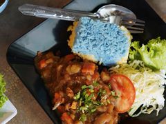 -蝶豆花蓝面条
