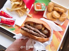 不素之霸双层牛堡套餐-麦当劳(七宝乐购店)