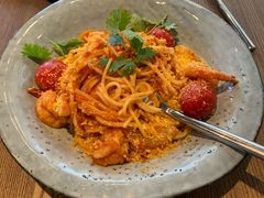 意式大虾意面配茄汁酱-Wagas沃歌斯(合生汇店)
