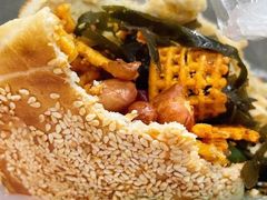 鸡蛋花干夹馍-三兄弟高炉烧饼