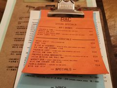 菜单-RAC BAR(安福路店)