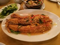 蛋黄炒螳螂虾-真浪花园海鲜餐馆