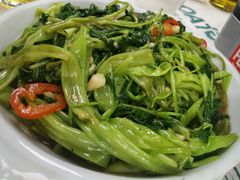 虾酱通菜-凤城康记饭店