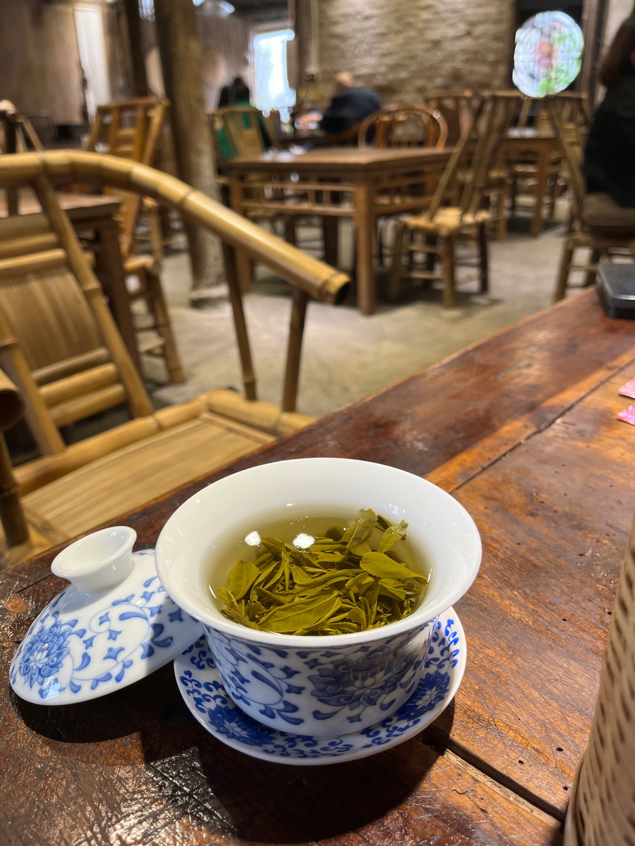 雨天品茶图片图片