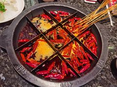 招牌九宫格牛油锅-井格重庆火锅(临平银泰城店)