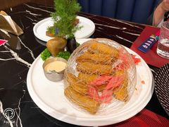 鸟巢金铂油条虾-钱塘梨园·演绎新派杭帮味