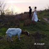 夕阳、婚纱、浪漫地一一黑石嘴