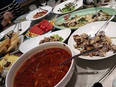 -海派美食·家宴海鲜青岛菜·石锅鲽鱼头(东方城店)
