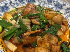 蒜苗回锅肉-芙蓉凰花园酒楼