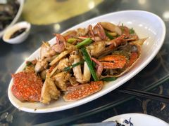 姜葱炒花甲-七鲜渔港美食餐厅(巽寮湾海景店)