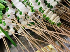 豆皮韭菜-晓靖轩烧烤(沙河风情店)
