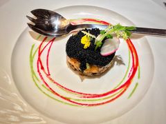 黑鱼籽酱香牛肉木瓜塔塔-王品牛排(常州吾悦广场店)