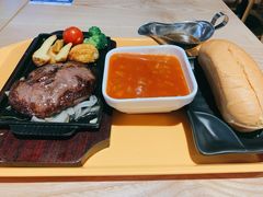 火焰香氛菲力牛排套餐-北大家园食堂