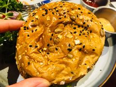 香浓蘑菇牛肉汉堡-bluefrog蓝蛙(悠唐购物中心店)