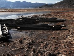 走婚桥上看草海1-泸沽湖国家级风景名胜区走婚桥