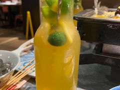 柠檬冰桔茶-探鱼·鲜青椒爽麻烤鱼(北京路天河城店)