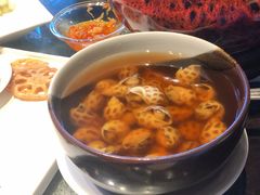 古越陈酿煮花螺-杭州西子湖四季酒店·金沙厅