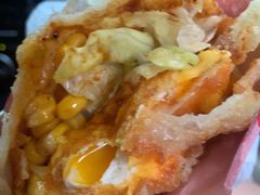-小红车炸蛋葱油饼