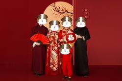 -时光纪亲子全家福照相馆(静安店母女写真父母纪念照)
