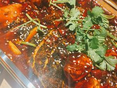 麻辣素烤鱼-朵朵开素食餐厅(后宰门街店)
