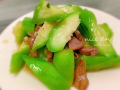 鸡杂炒丝瓜-同记鸡粥粉面店