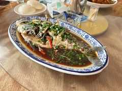 葱油鳊鱼-芦茨金富饭庄·25年老字号·专做稻草鸡