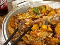 羊排炕锅肉-老钟家烤羊排·敦伊阁清真餐厅胡羊焖饼
