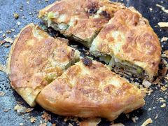 韭黄牛肉-贾五油糊馅