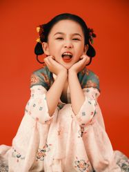 -后宫·古装汉服京剧儿童亲子全家福摄影